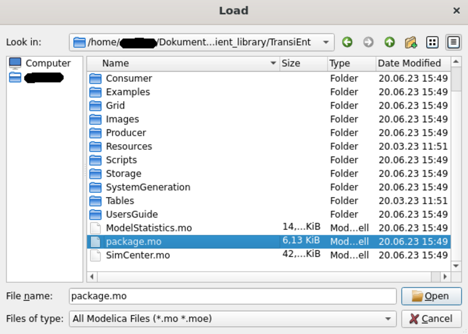 Load package