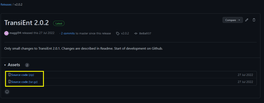 Download area on Release Page of TransiEnt Library on Github